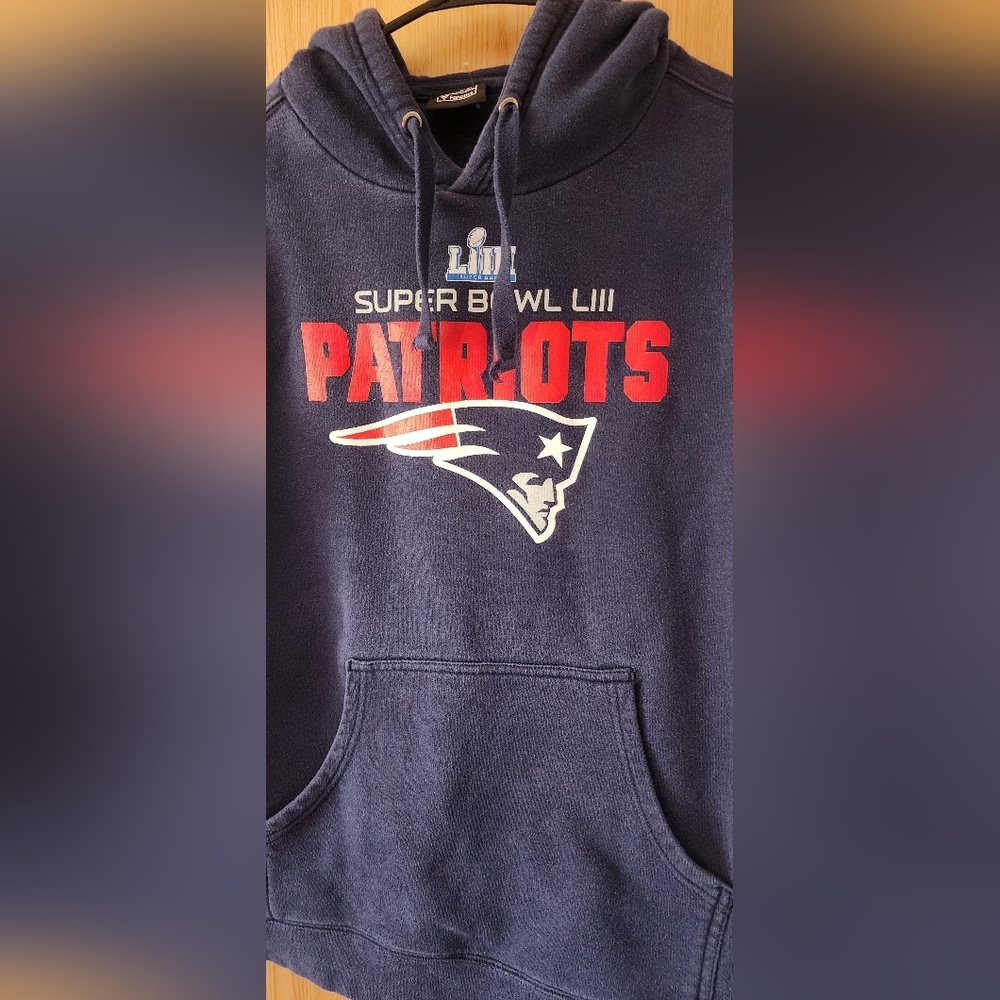 NFL Patriots Navy Blue Hoodie - Picture 2 of 5
